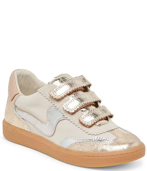 Notice Velcro Metallic Leather Sneakers by Dolce Vita