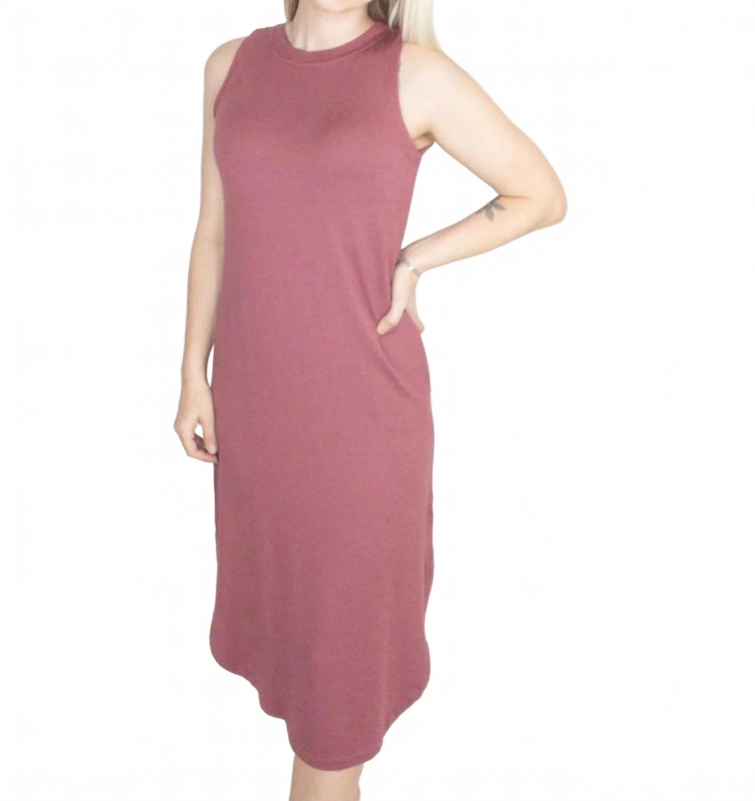 Marsala Sleeveless Midi Dress by Staccato*Final Sale