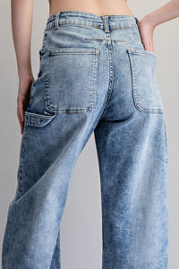 Zipper Front Rolled Up Hem Pants for Women