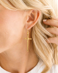 Tall Cross Earrings by Susan Shaw