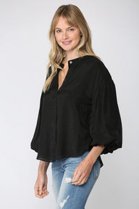 Puff Sleeve Button Down Shirt