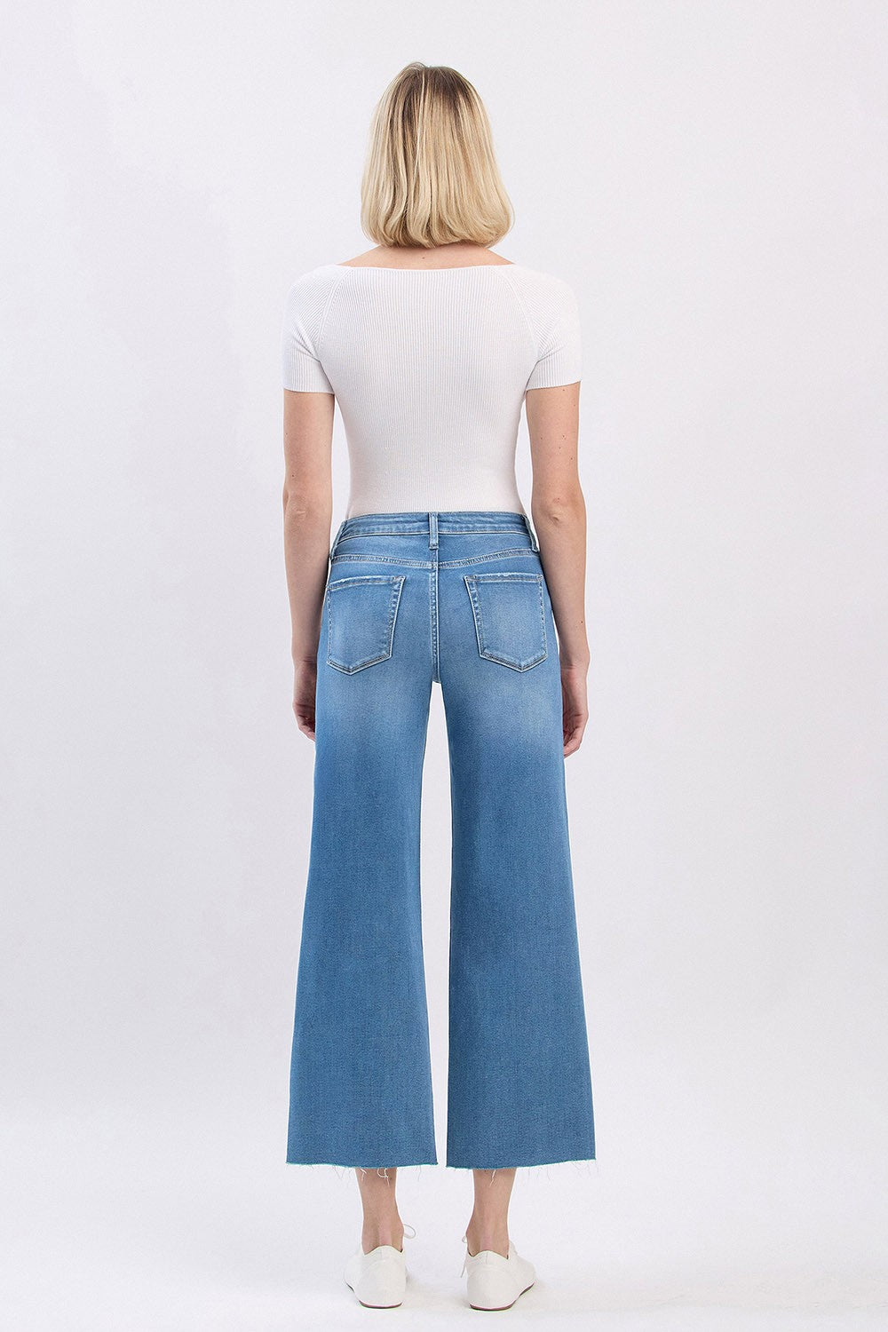 Blue Skies Crop Jeans by Vervet
