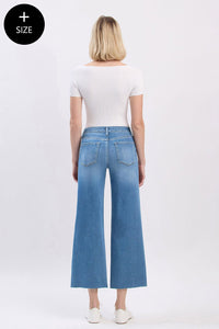 Curvy Blue Skies Crop Jeans by Vervet