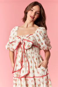 True Hearts Midi Dress by Peach Love