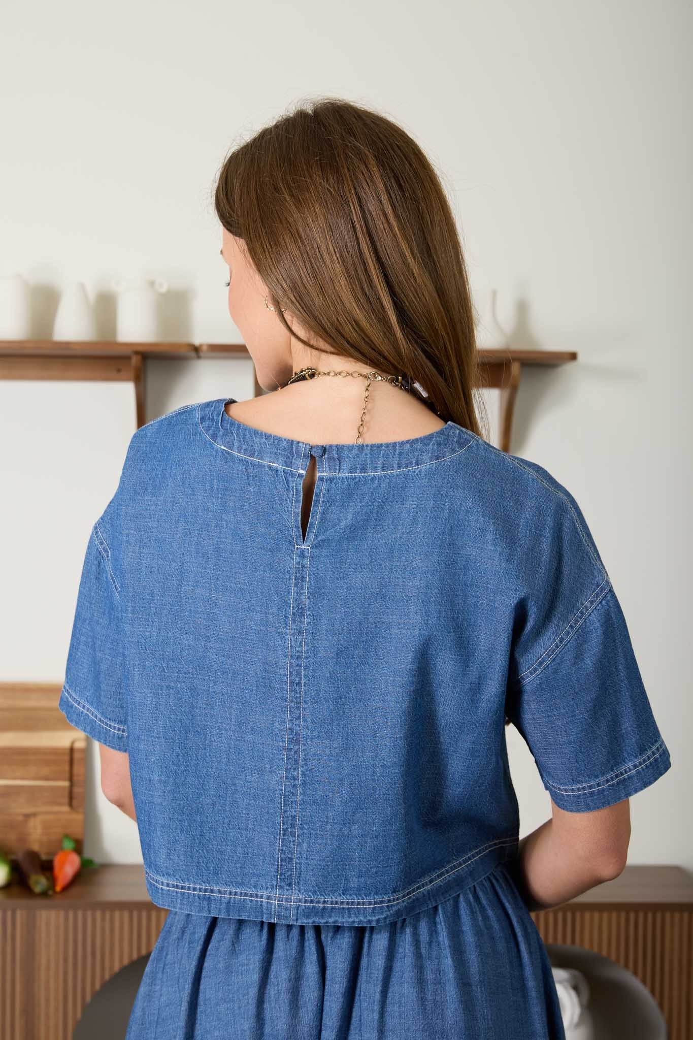 Denim Days Cropped Top
