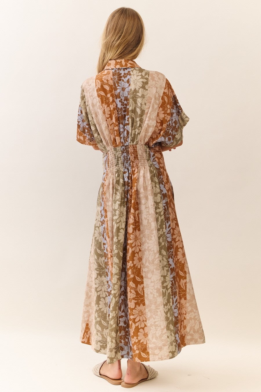 Blooming Daydream Button Midi Dress