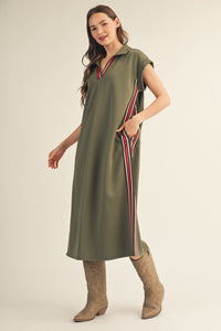 Side Stripe Stroll Dress