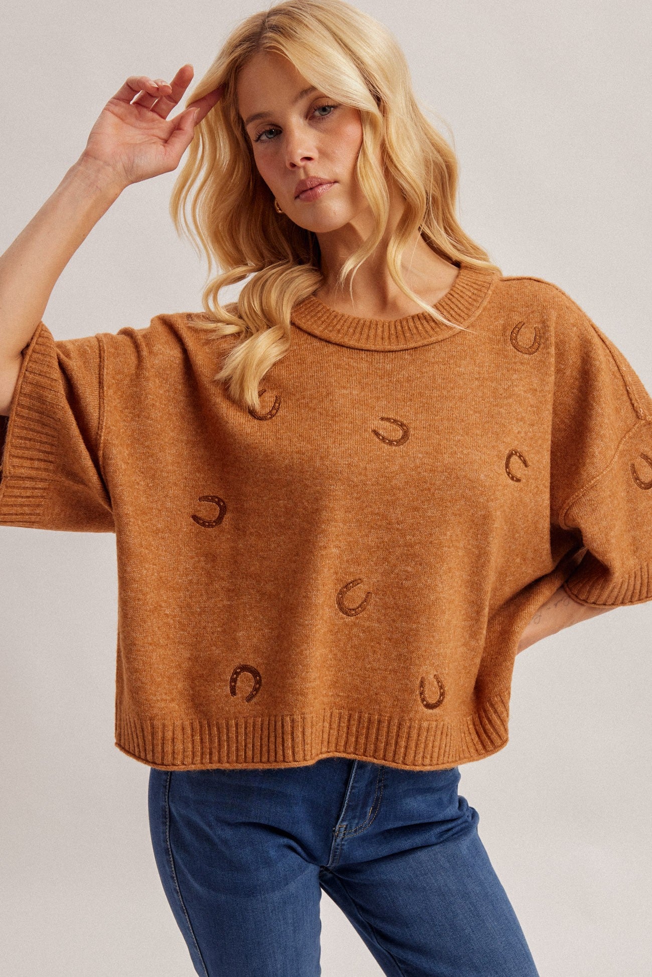 Lucky Trails Short Sleeve Sweater