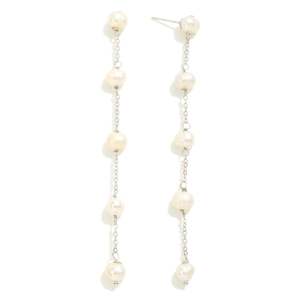 Pearl Chain Earrings