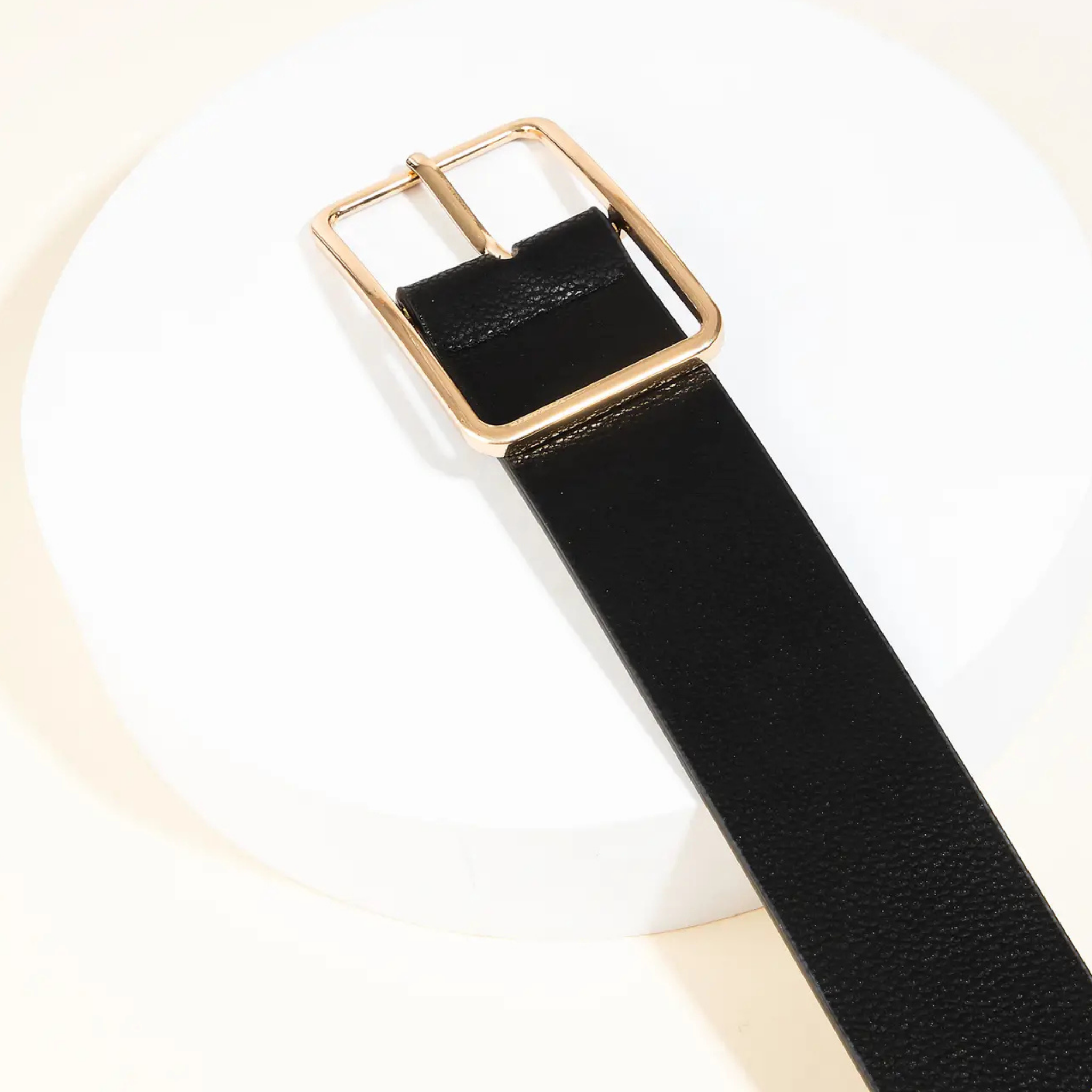 Black Center Bar Belt