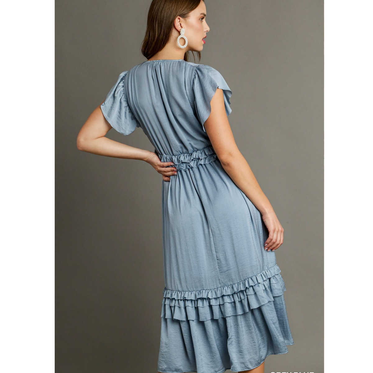 The Eden Ruffle Trim Maxi Dress