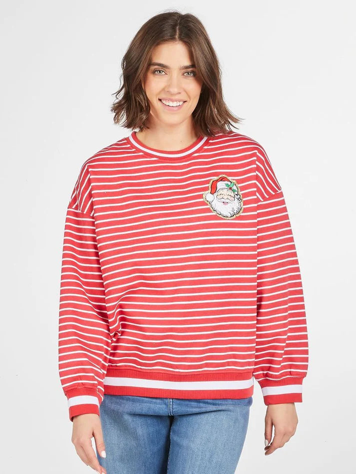 Simply Southern Holiday Varsity Crewneck*Final Sale