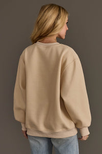Merry & Bright Embroidered Sweatshirt