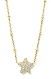 Jae Star Pave Short Pendant Necklace In White Crystal