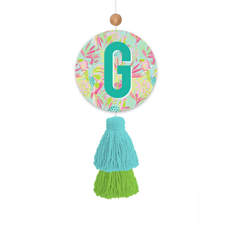 Mary Square Initial Air Freshener