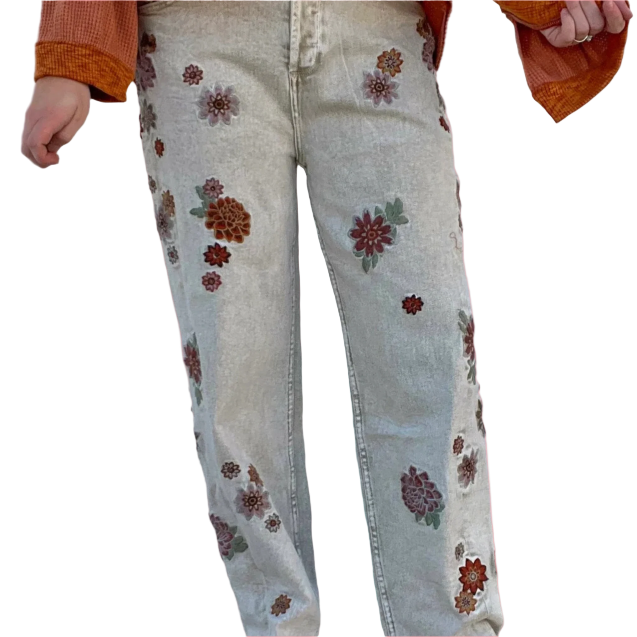 Lady Like Embroidered Jeans