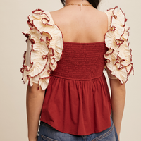 The Flirty Ruffle Top *FINAL SALE*