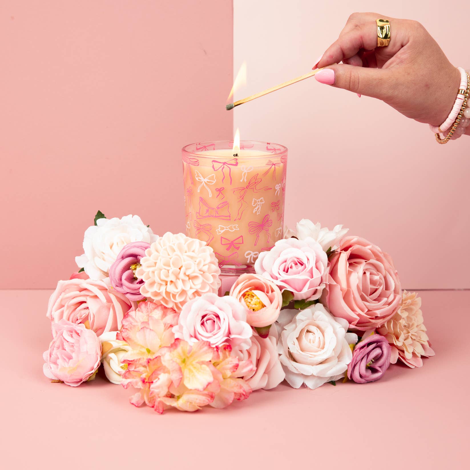 Sweet Grace Collection Bow Candle | Candle Gift