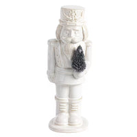 Mudpie White Ceramic Nutcracker