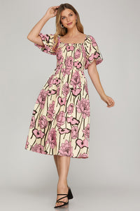 Moonlight Whispers Midi Dress