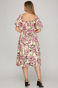 Moonlight Whispers Midi Dress