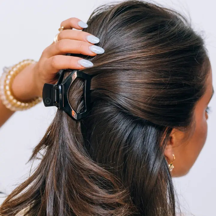 Teleties - Open Jet Black Petite Hair Clip