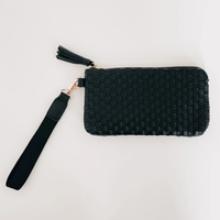 Emma Woven Clutch Wristlet