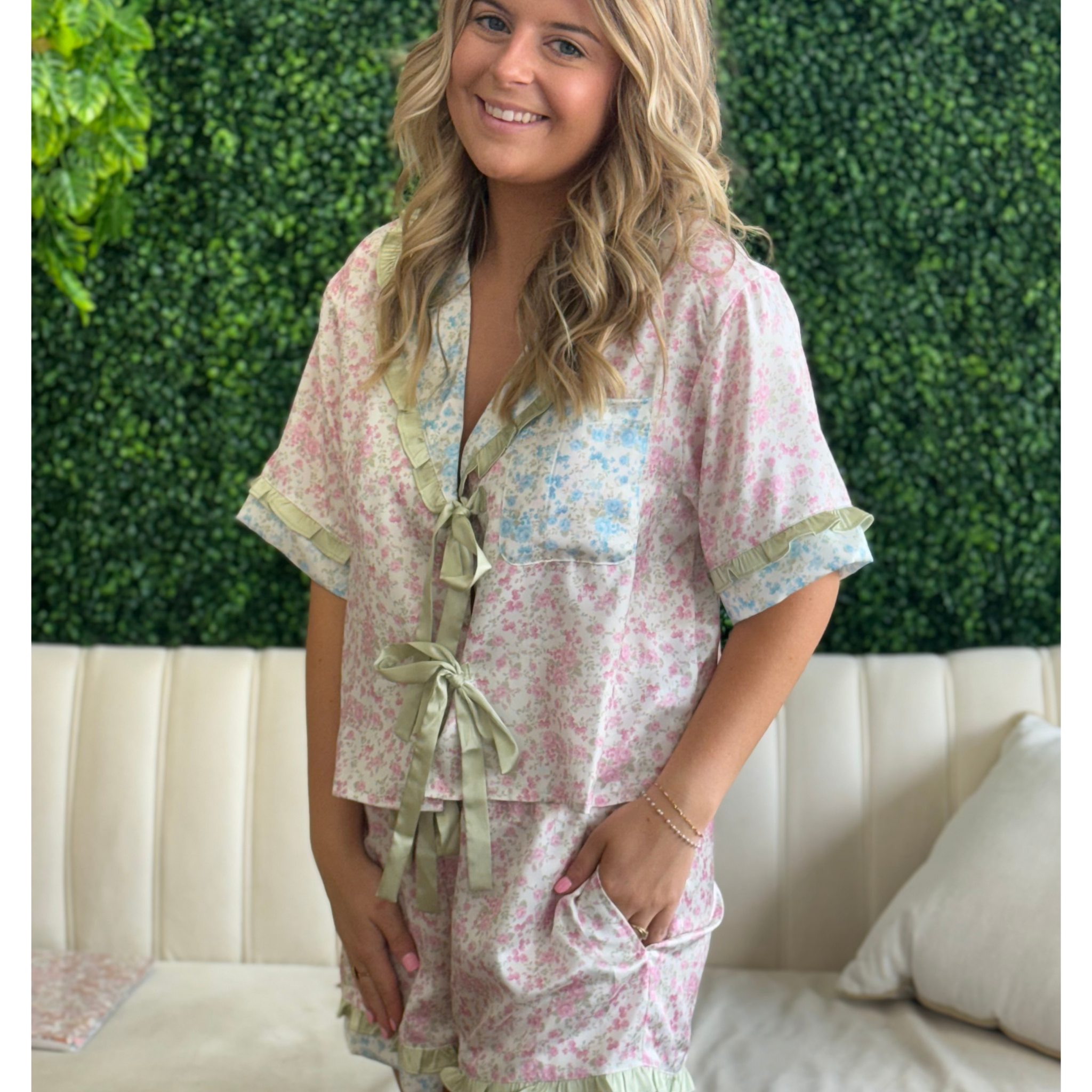Ellie Mae's Floral PJ Set