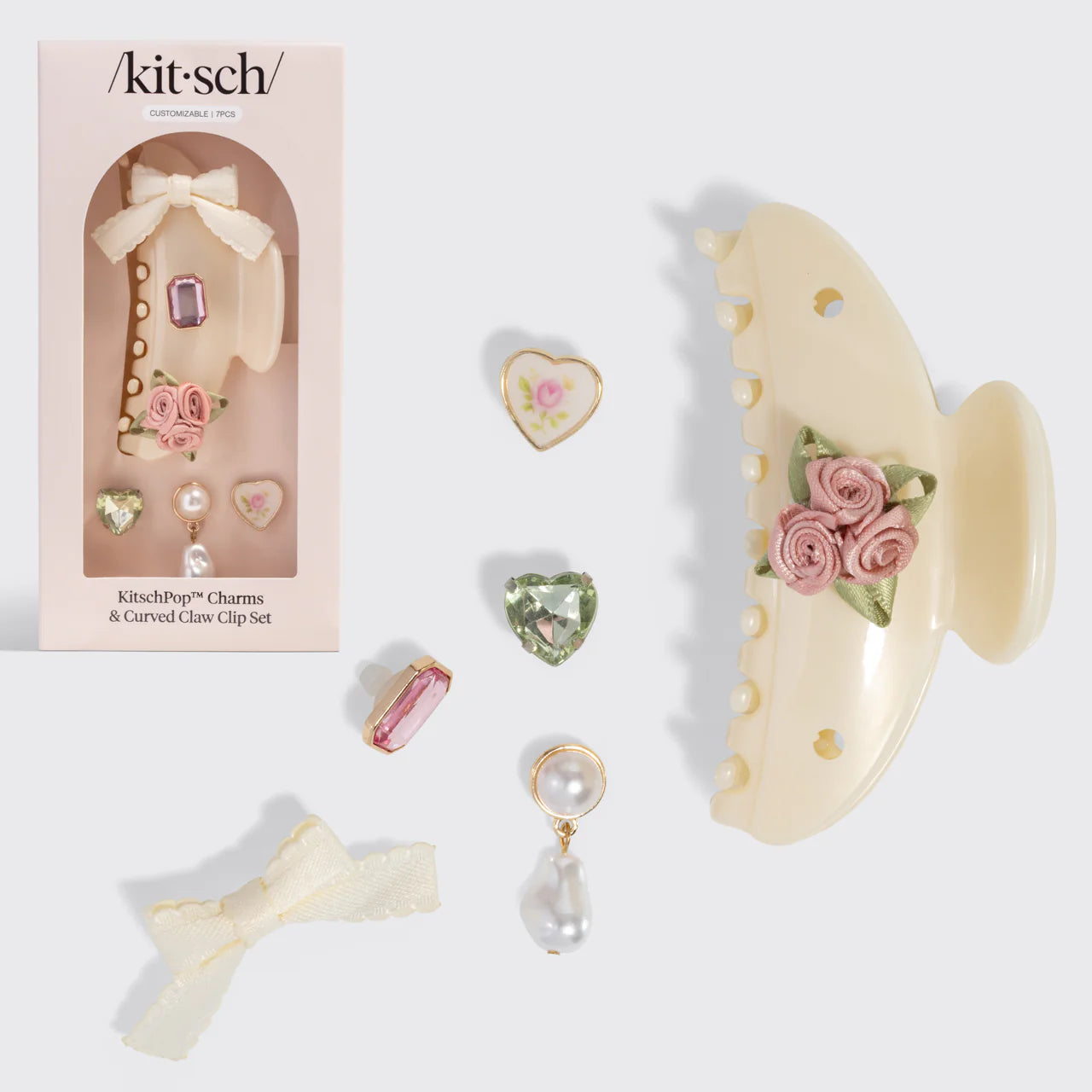 KitschPop™️ Curved Claw Clip & Charms