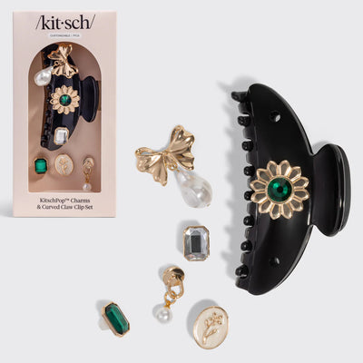 KitschPop™️ Curved Claw Clip & Charms
