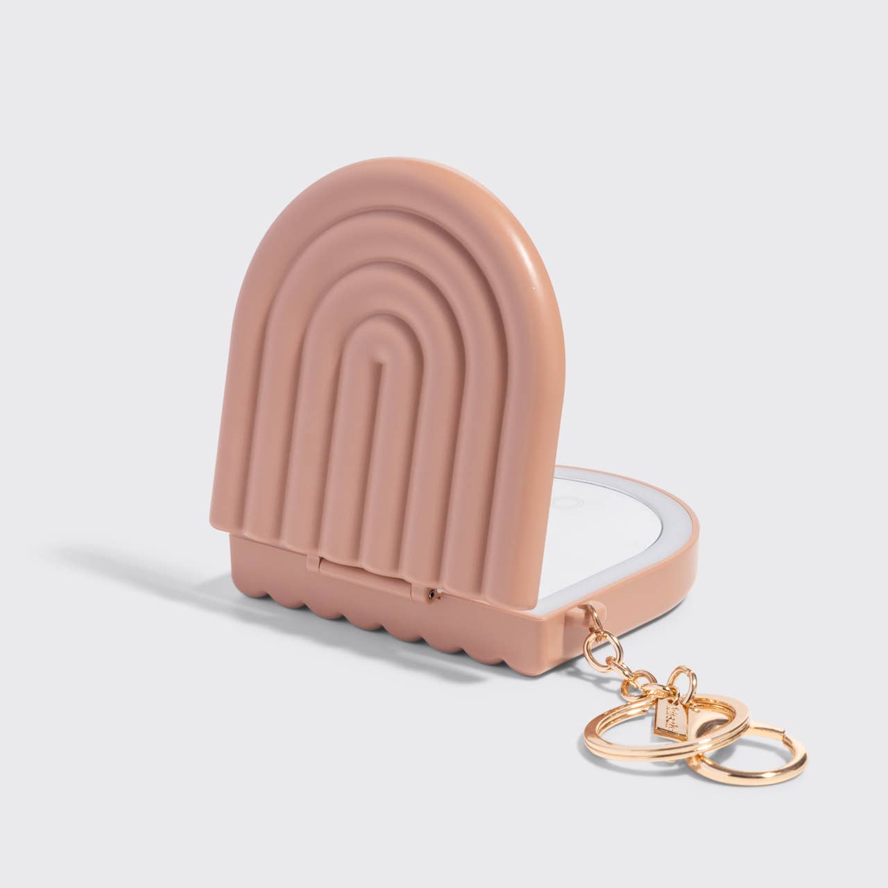 Terracotta Compact Mirror Keychain