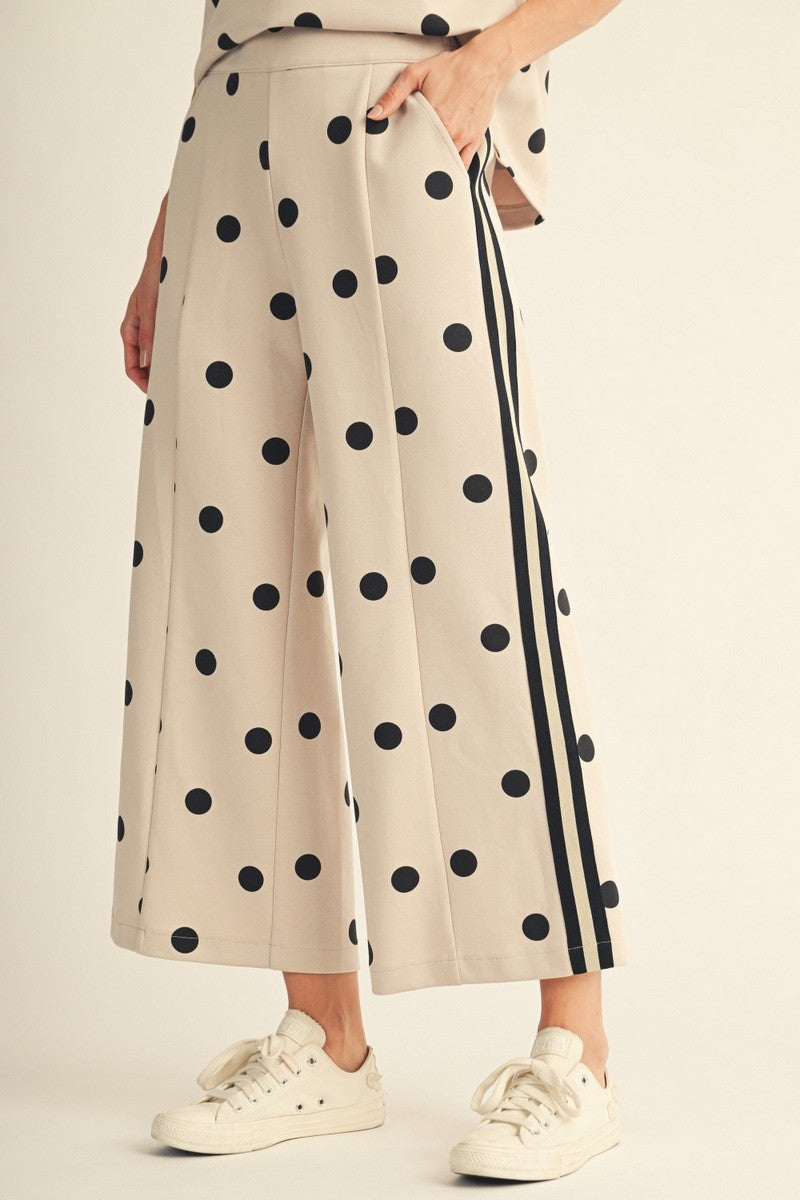Classic Charm Polka Dot Wide Leg Pants