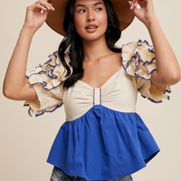The Flirty Ruffle Top *FINAL SALE*