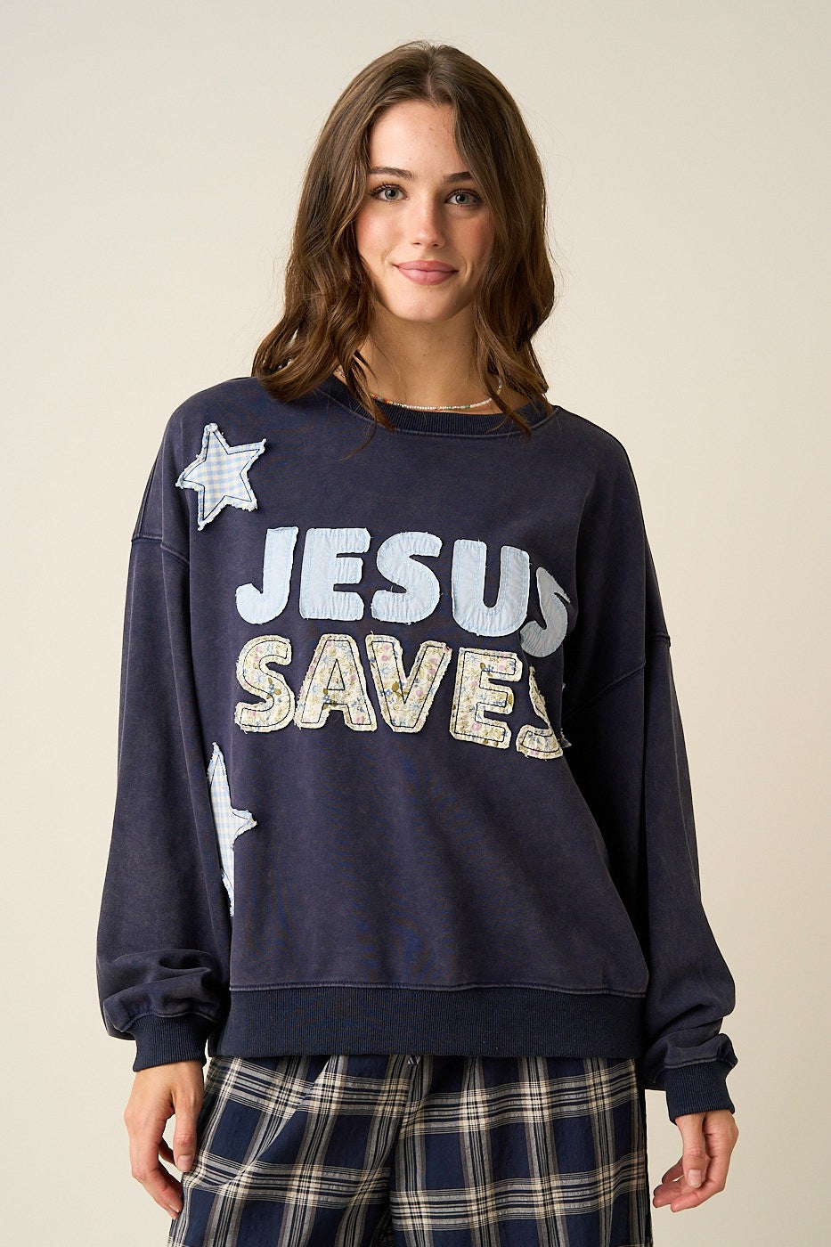 Grace & Glory Patchwork Sweatshirt