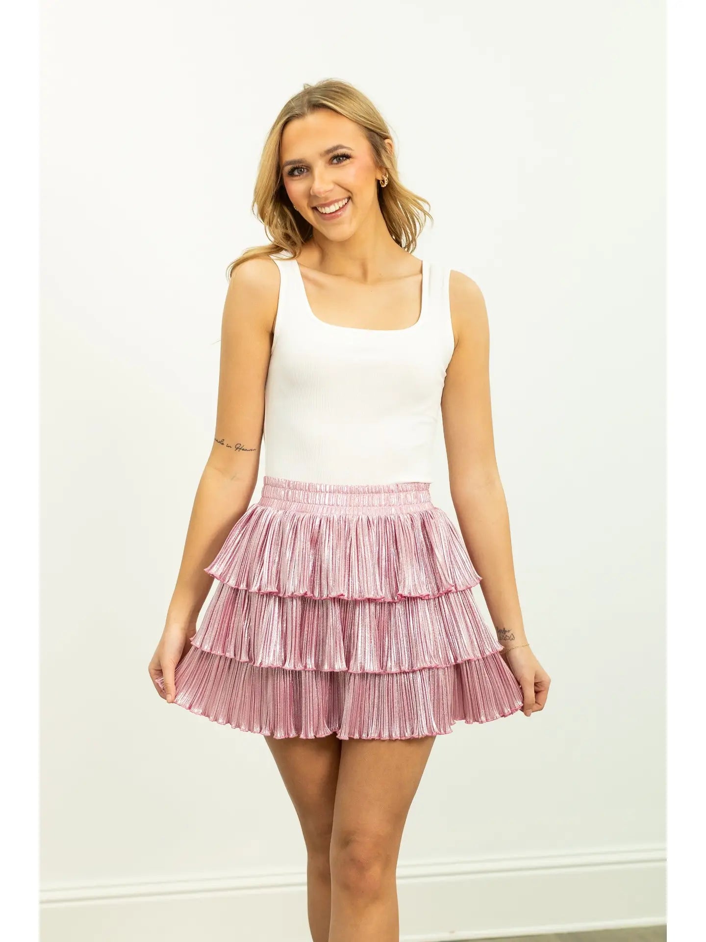 Shimmer Ruffle Skirt*Final Sale