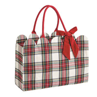 Tartan Scallop Tote