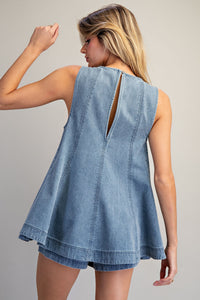 Denim Diva Top & Shorts  *Sold Separately