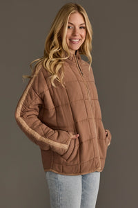 Cozy in Tan Quilted Jacket