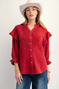 Take Me to Town Blouse by Easel*Final Sale