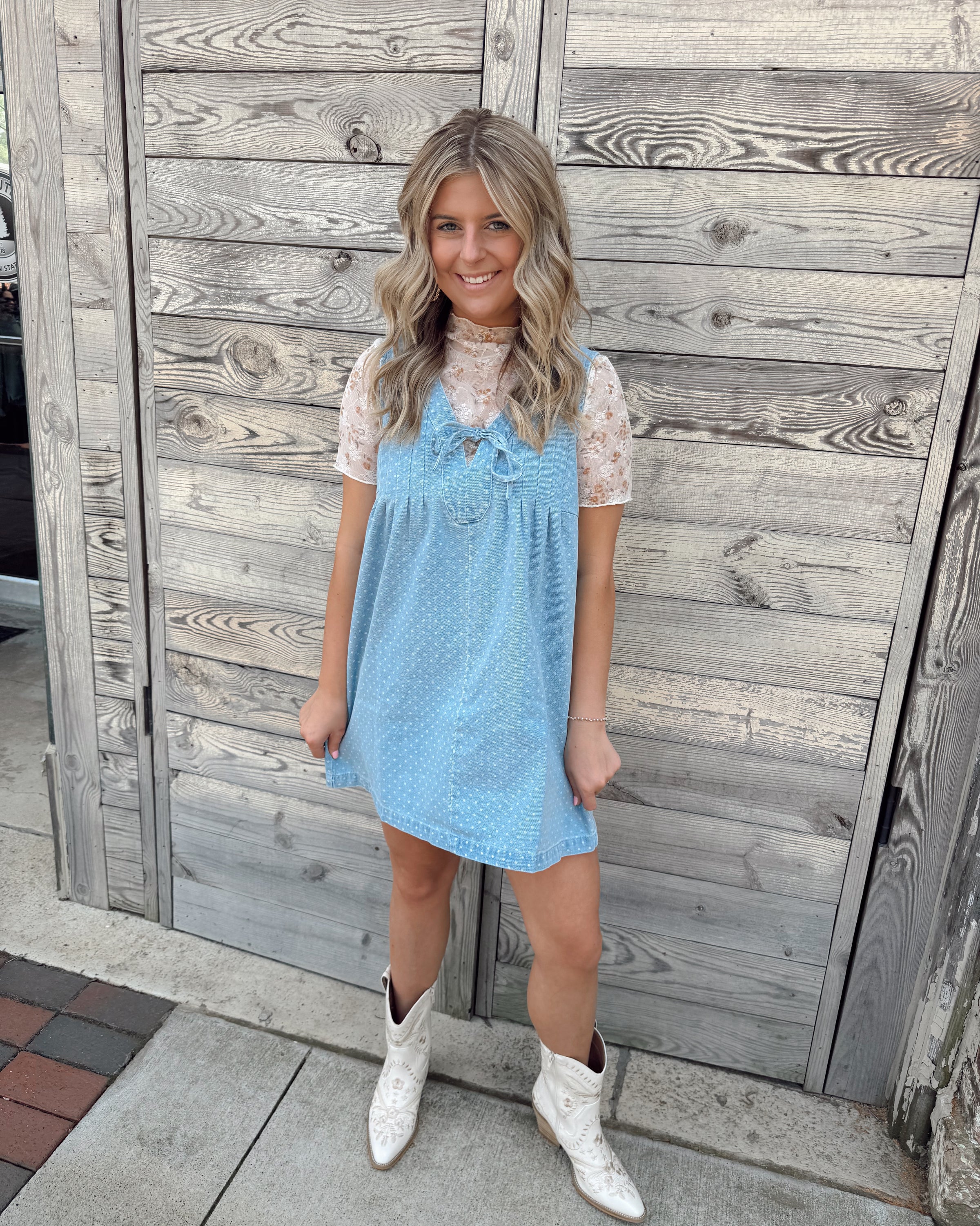 Denim And Diamonds Mini Dress*