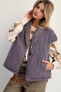 Berry Patch Quilted Vest