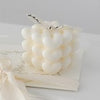 Bubble Hearts Cube Candle