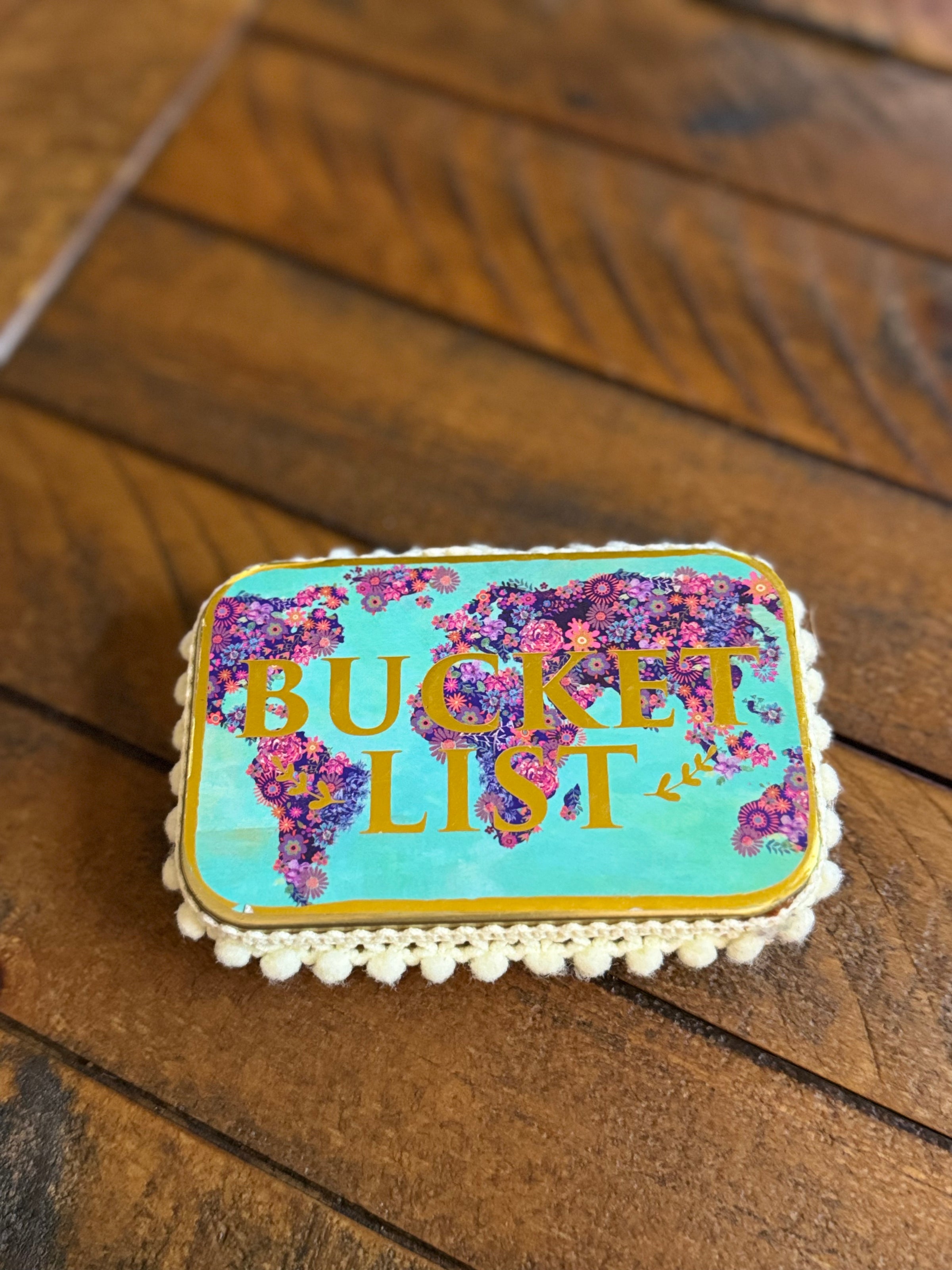 Bucket List Tin Box*Final Sale