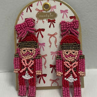 Holiday Beaded Earrings by Mud Pie*Final Sale