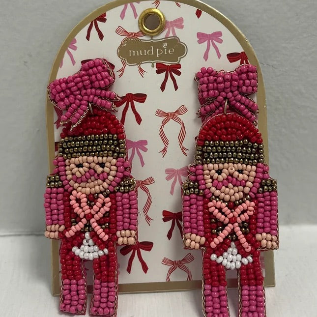 Holiday Beaded Earrings by Mud Pie*Final Sale