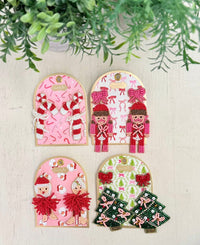 Holiday Beaded Earrings by Mud Pie*Final Sale