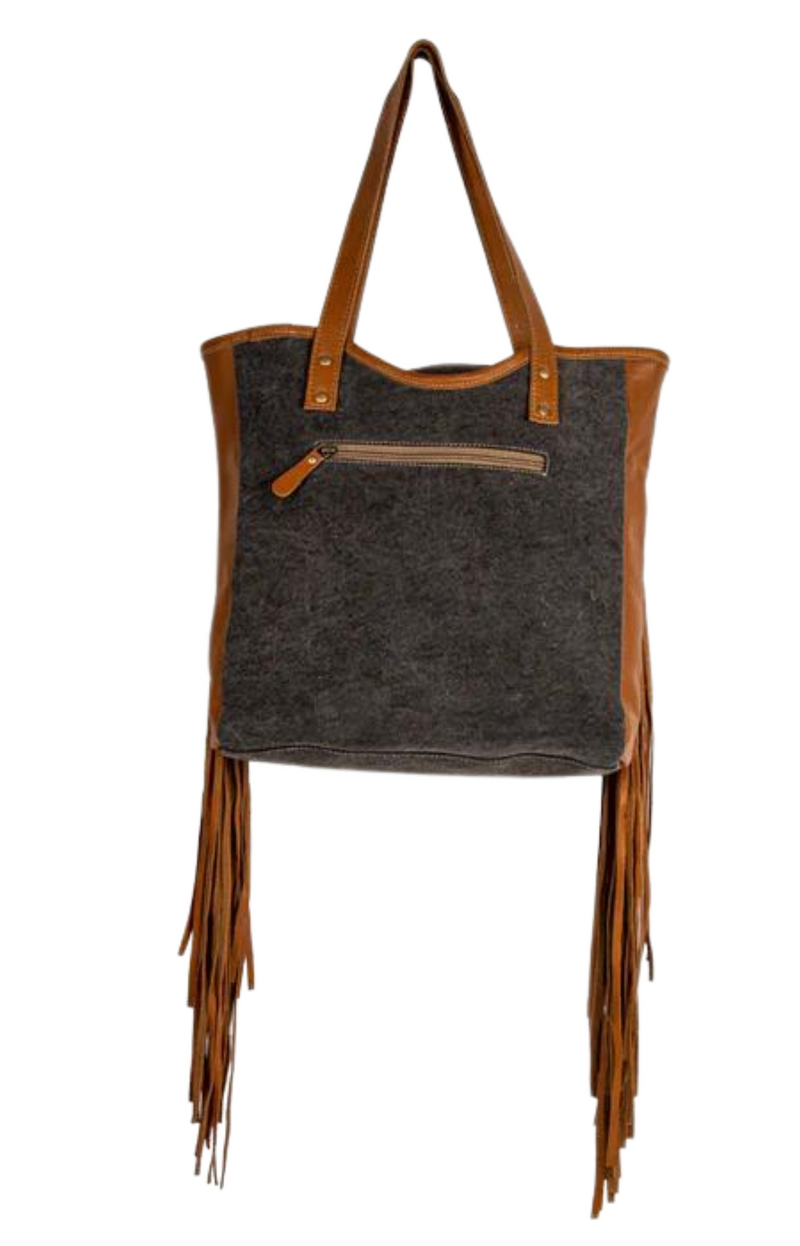 Mojave Paisley Fringed Tote Bag- Myra /mra fringe bag/ aztec/ fringe/ fun 