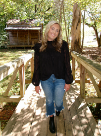 high neck top, long sleeve top, fall top, black top