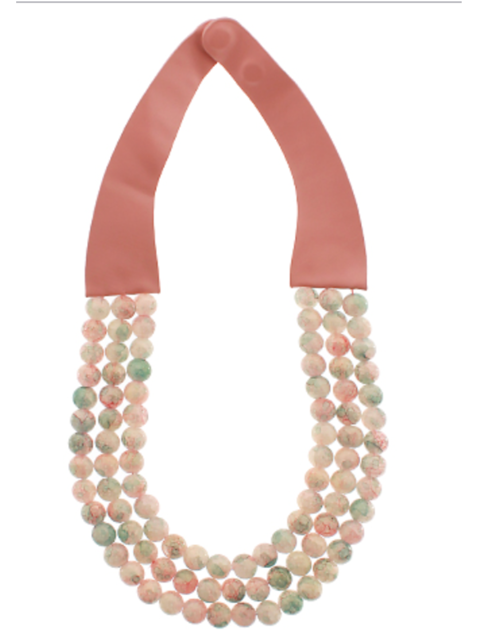 Triple Layer Chunky Bead Necklace