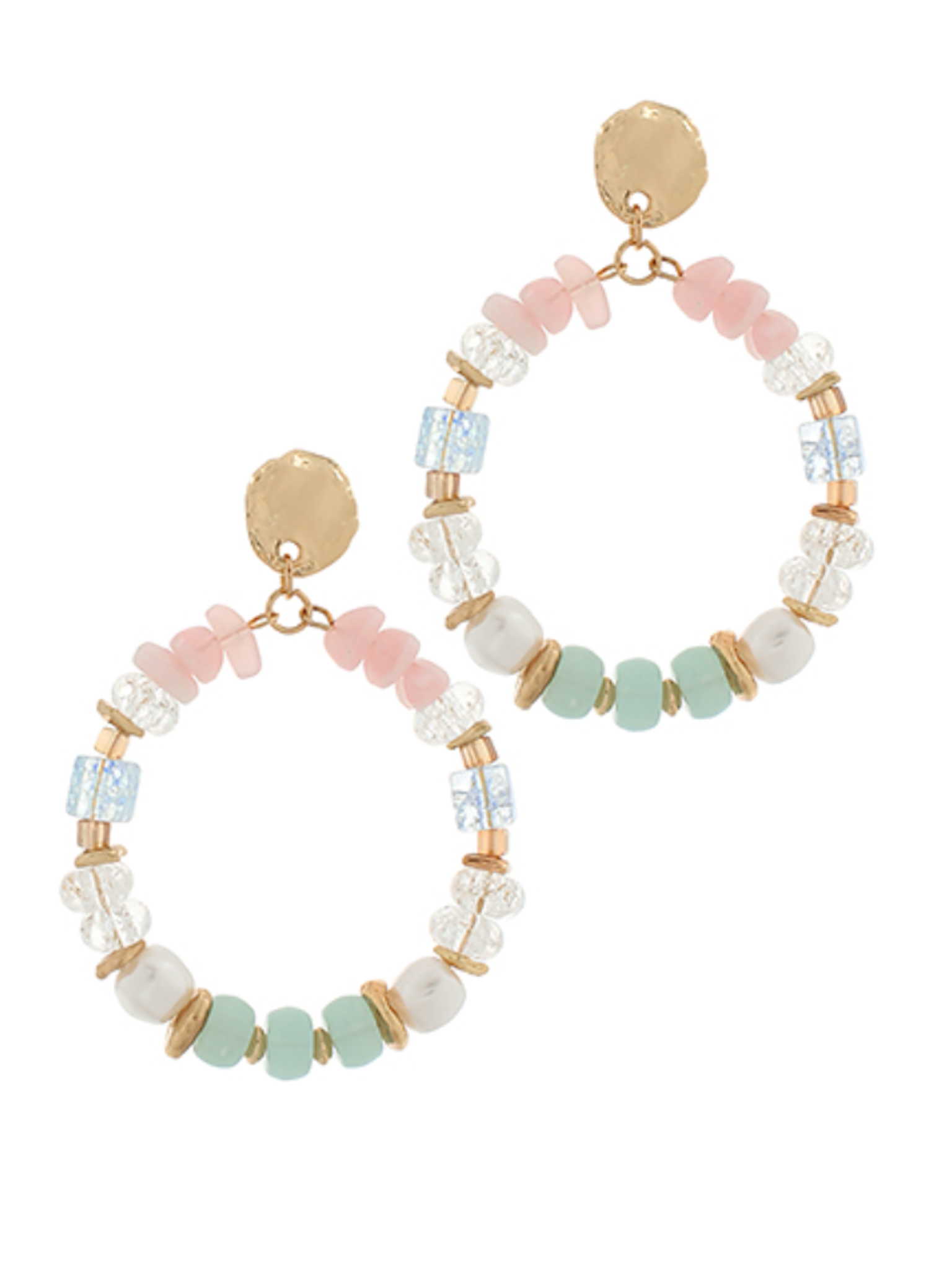 Pastel Beaded Earrings